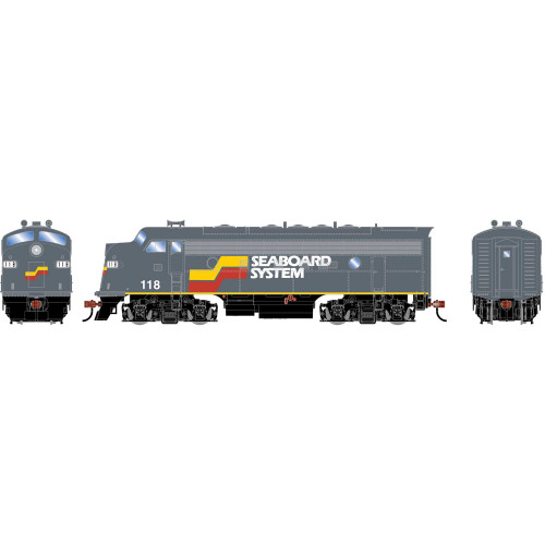 Athearn Roundhouse ~ HO Scale ~ F7A ~ Seaboard System SBD #118 ~ DC Version ~ 2747