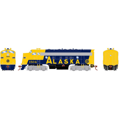 Athearn Roundhouse ~ HO Scale ~ F7A ~ Alaska ARR #1504 ~ DC Version ~ 2240
