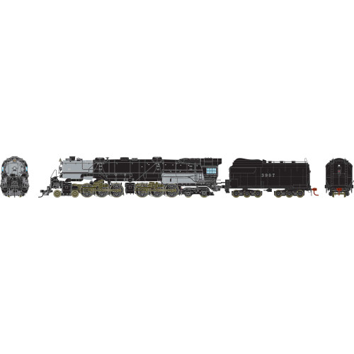 Athearn Genesis ~ HO Scale ~ 4-6-6-4 CSA-1 Challenger w/Coal Tender & Tsunami2 Steam Locomotive ~ Union Pacific UP #3907 ~ DCC Sound ~ 1012