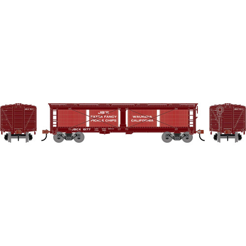 Athearn ~ HO Scale ~ 40' Pickle Car ~ JB's Extra Fancy Pickle Chips JBCX #1977 ~ 2199