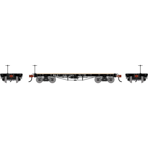 Athearn ~ HO Scale ~ 36' Flat Car ~ Chessie System BO #106028 ~ 3092