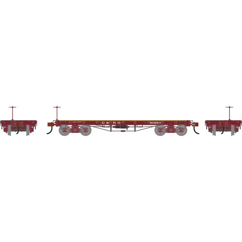 Athearn ~ HO Scale ~ 36' Flat Car ~ Denver & Rio Grande Western DRGW #20233 ~ 3105