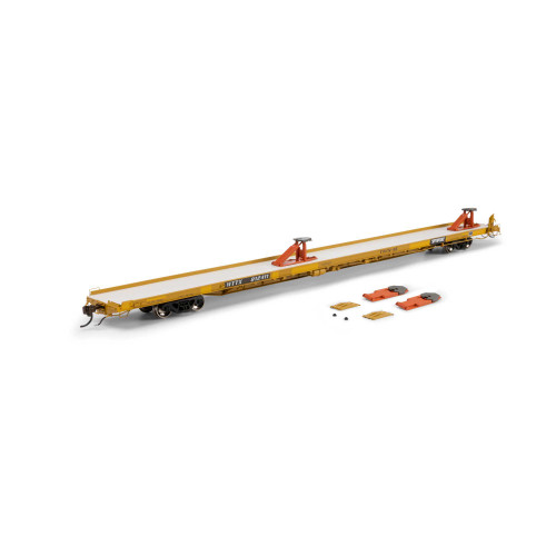 Athearn Genesis ~ HO Scale ~ F89-F Flat Car ~ Trailer Train WTTX #912411 Twin 45 ~ 2241
