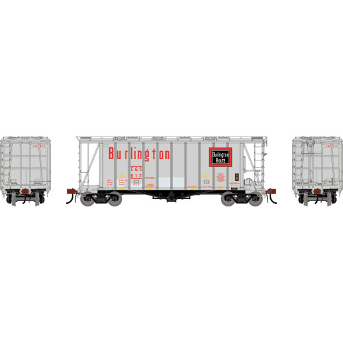 Athearn Genesis ~ HO Scale ~ GATC 2600 Airslide Covered Hopper ~ Colorado & Southern CBQ #817 ~ 2132