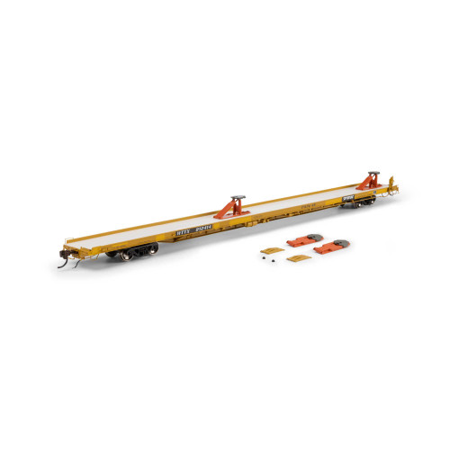 Athearn Genesis ~ HO Scale ~ F89-F Flat Car ~ Trailer Train WTTX #914054 Twin 45 ~ 2243