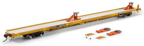 Athearn Genesis ~ HO Scale ~ F89-F Flat Car ~ Trailer Train WTTX #914054 Twin 45 ~ 2243
