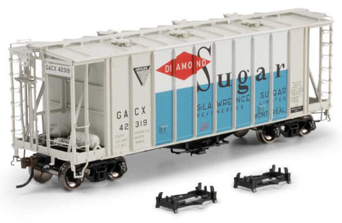 Athearn Genesis ~ HO Scale ~ GATC 2600 Airslide Covered Hopper ~ GACX #42319 Diamond Sugar ~ 2134