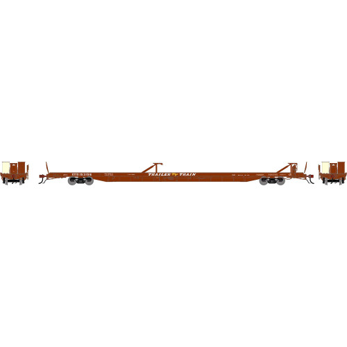 Athearn Genesis ~ HO Scale ~ F89-F Flat Car ~ Trailer Train XTTX #153156 Brown ~ 2231