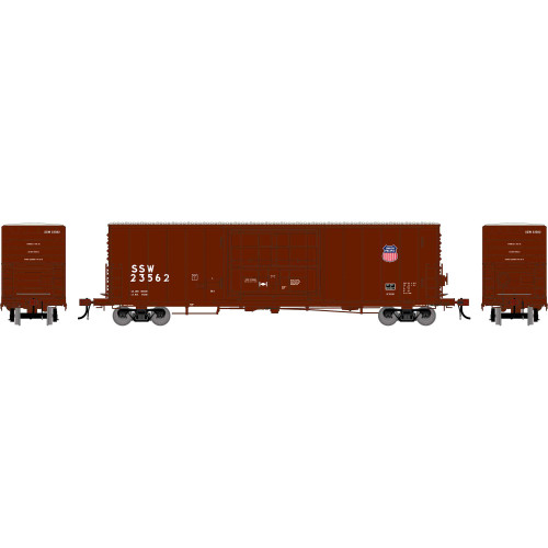 Athearn Genesis ~ HO Scale ~ 50' PC&F Box Car w/14' Plug Door ~ Cotton Belt SSW #23562 ~ 2211