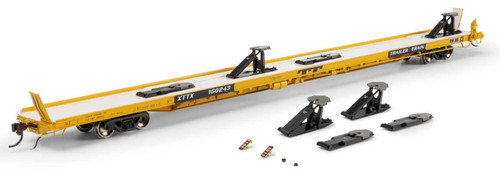 Athearn Genesis ~ HO Scale ~ F89-F Flat Car ~ Trailer Train XTTX #150243 Yellow ~ 2233