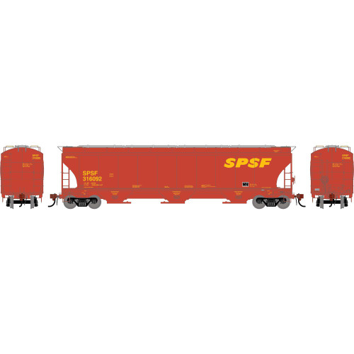 Athearn Genesis ~ HO Scale ~ Trinity 5161 Covered Hopper ~ Southern Pacific Santa Fe SPSF #316092 ~ Legendary Liveries ~ 2502