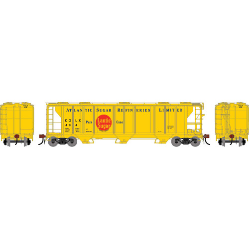 Athearn Genesis ~ HO Scale ~ PS 2893 3-Bay Covered Hopper ~ Lantic Sugar CGLX #404 ~ 2597