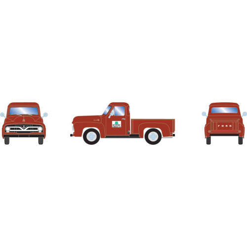 Athearn ~ HO Scale ~ 1955 Ford F-100 Pickup Truck ~ Mountain Lumber ~ 1881