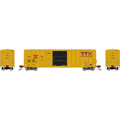 Athearn ~ N Scale ~ 50' FMC 5277 Combo Door Box Car ~ TTX ABOX #52457 ~ Legendary Liveries ~ 2179