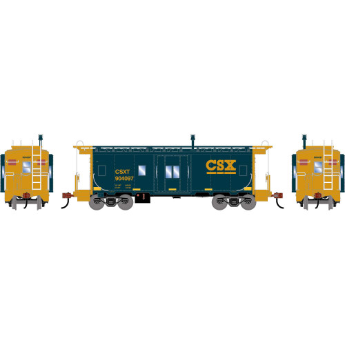 Athearn ~ HO Scale ~ Bay Window Caboose ~ CSX #904097 ~ 2252