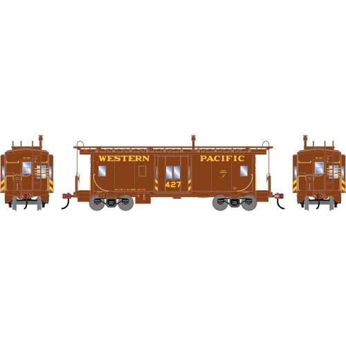 Athearn ~ HO Scale ~ Bay Window Caboose ~ Western Pacific WP #427 ~ 2257