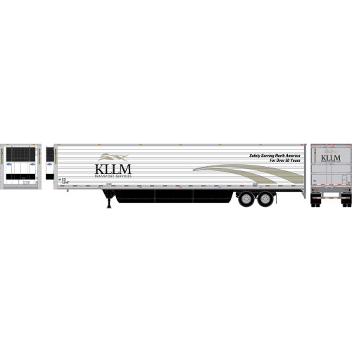 Athearn ~ HO Scale ~ 53' Utility Reefer Trailer ~ KLLM KLMZ #124237 ~ 2992