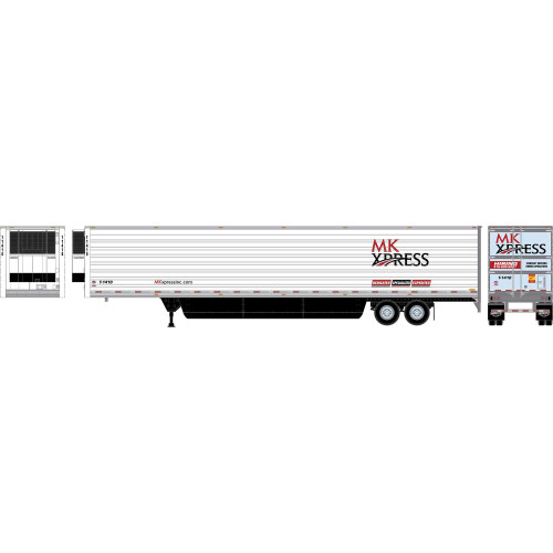 Athearn ~ HO Scale ~ 53' Utility Reefer Trailer ~ MK Express #T-1410 ~ 2995