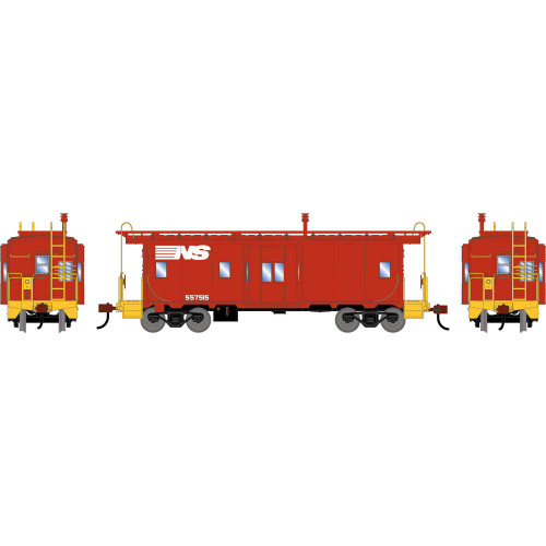 Athearn ~ HO Scale ~ Bay Window Caboose ~ Norfolk Southern NS #557515 ~ 3151