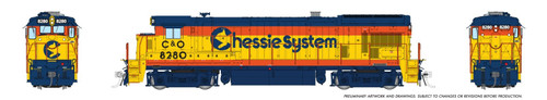 Rapido artwork - Chessie System C&O B30-7 #8280