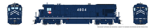 Rapido artwork - Missouri Pacific B30-7A #4804