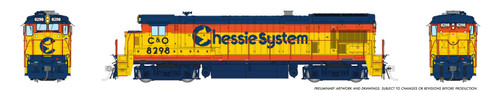 Rapido artwork - Chessie System B30-7 #8298