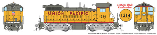Rapido artwork - Union Pacific UP #1214 SW10