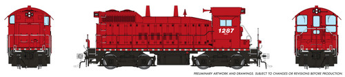 Rapido artwork - NREX #1287 (ex-CP Patch) SW10