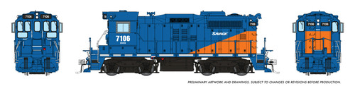 Rapido artwork - Savage Alberta Railway #7106 SW1200RSm Sweep