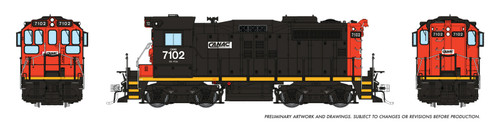 Rapido artwork - CANAC #7102 SW1200RSm Sweep