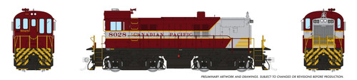 Rapido ~ HO Scale ~ MLW RS-23 ~ Canadian Pacific CP #8028 ~ Block Scheme ~ DCC Sound ~ 36603