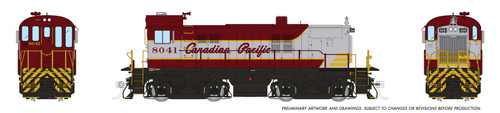 Rapido ~ HO Scale ~ MLW RS-23 ~ Canadian Pacific CP #8041 ~ Script Scheme ~ DCC Sound ~ 36606