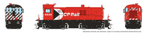 Rapido ~ HO Scale ~ MLW RS-23 ~ Canadian Pacific CP #8030 ~ CP Rail Action Red (8" Stripes) ~ DCC Sound ~ 36612