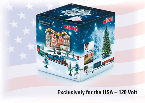 Märklin ~ Z Scale ~ Christmas Market Steam Freight Starter Set ~ 120V ~ 81846