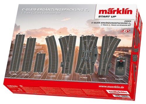 Märklin ~ HO Scale ~ AC 3-Rail ~ C Track C5 Extension Set ~ 24905