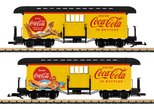 LGB ~ G Scale ~ Old-Time Baggage Car ~ Coca-Cola ~ 36847