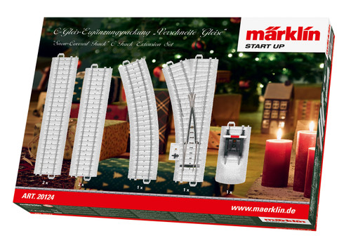 Märklin ~ HO Scale ~ AC 3-Rail ~ Start up ~ Snow-Covered C Track Extension Set ~ 20124