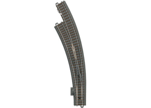 Märklin ~ HO Scale ~ AC 3-Rail ~ C Track Curved Turnout ~ Left ~ Radius 20-1/4" ~ 24771