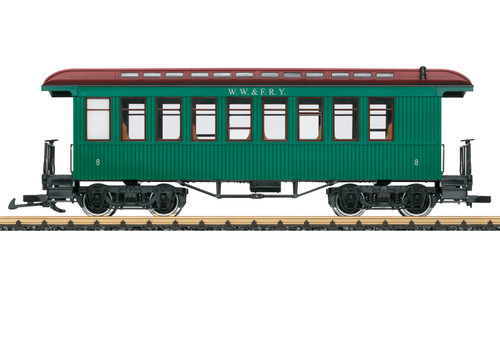 LGB ~ G Scale ~ Old-Time Passenger Car ~ Wiscasset Waterville & Farmington WW&F ~ Alternate Car Number ~ 36814