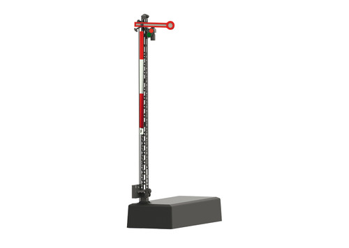 Märklin ~ HO Scale ~ Semaphore Home Signal ~ Gray Lattice Mast ~ Hp0/Hp1 ~ 70394