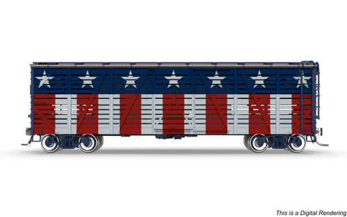 Broadway Limited ~ HO Scale ~ 40' Wood Stock Car ~ 4-Pack ~ Holidays ~ 1 Each: Independence Day, Halloween, Merry Christmas, Happy Holidays ~ No Sound ~ 10729