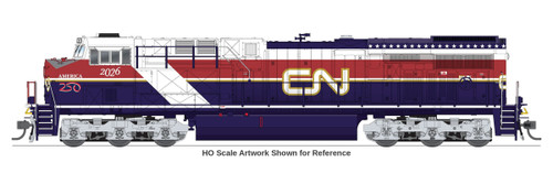 Broadway Limited ~ N Scale ~ GE ES44AC ~ Canadian National CN #2026 ("Air Force One" America250 Series) ~ Stealth ~ DC Version ~ 10887