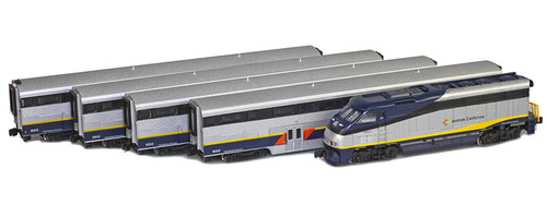 American Z Line ~ Z Scale ~ EMD F59PHI Set ~ Amtrak California ~ Amtrak AMTK ~ DC Version ~ 7001-3