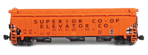 American Z Line ~ Z Scale ~ PS-2 Covered Hopper ~ PTLX #34597 ~ 91935-4