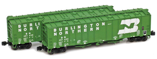 American Z Line ~ Z Scale ~ 4180 Airslide Hopper ~ 2-Pack ~ Burlington Northern BN #481423 & #481440 ~ 916040-1