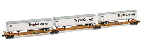 American Z Line ~ Z Scale ~ Trinity RAF 53C Spine Car Set ~ 3 Units ~ TTAX #355075 ~ 905232-1