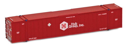American Z Line ~ Z Scale ~ Hub Red 53' Container (Red) ~ 95110A