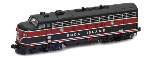 American Z Line ~ Z Scale ~ EMD F7A ~ Chicago, Rock Island & Pacific RI #115 ~ DC Version ~ 63023-2