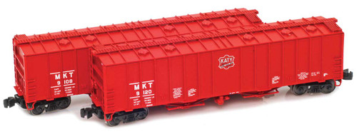 American Z Line ~ Z Scale ~ 4180 Airslide Hopper ~ 2-Pack ~ KATY #9123 & #9126 ~ 916044-1