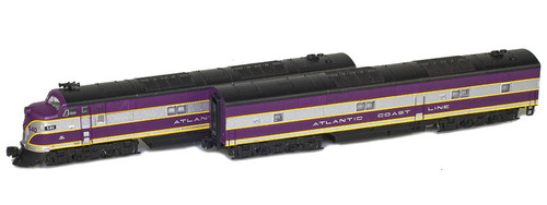 American Z Line ~ Z Scale ~ EMD E7 A-B Set ~ Atlantic Coast Line ACL #524 & #755 ~ DC Version ~ 64609-1